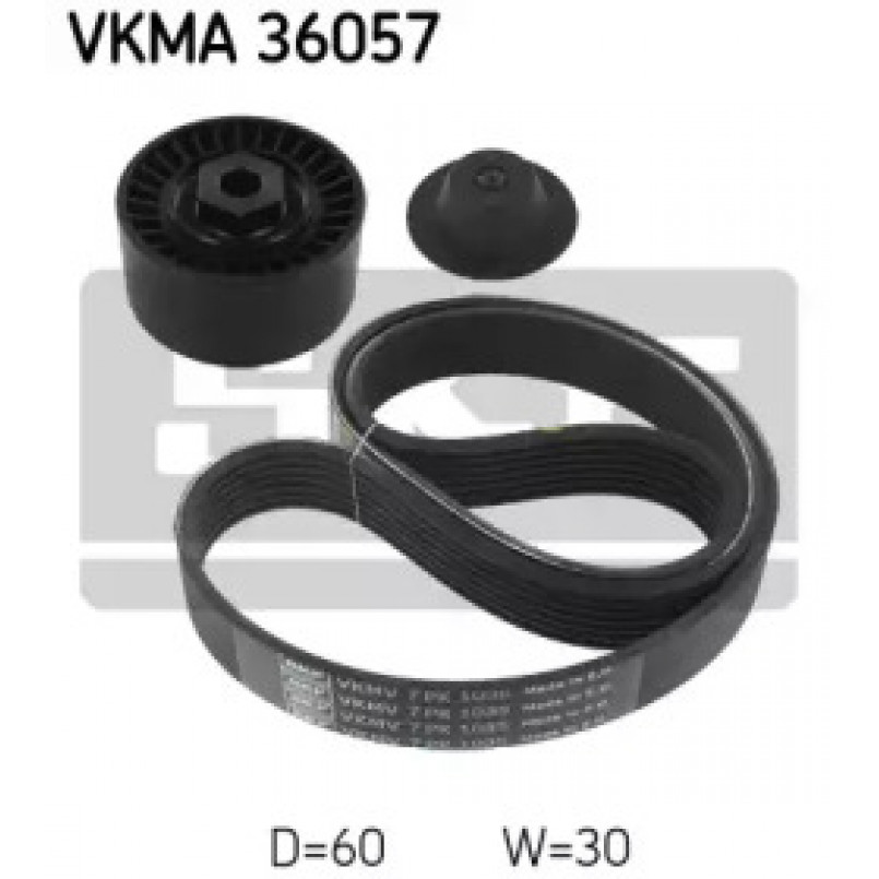 VKMA 36057 SKF Комплект доріжкового ремня